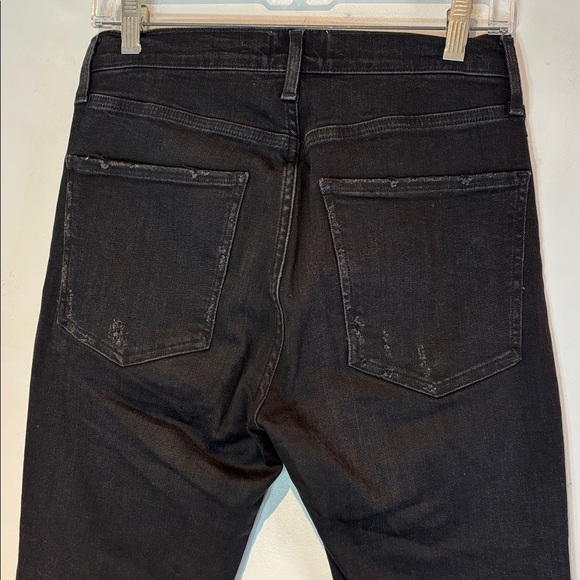 Agolde Sophie High Rise Faded Black Ankle Skinny Crop Jeans Size 29 Women's - Picture 7 of 10